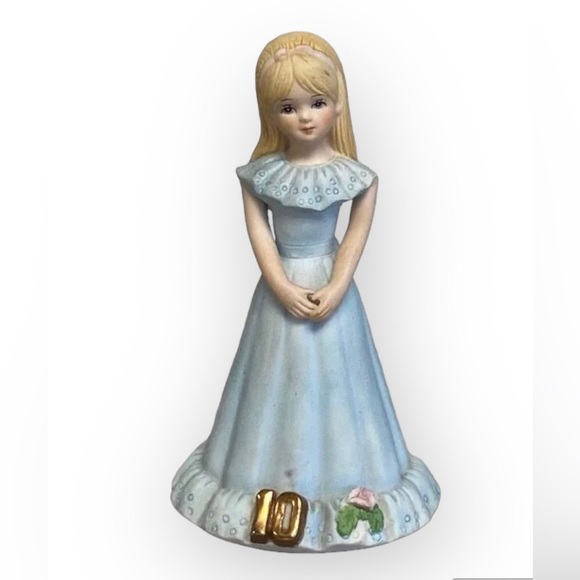 1981 Enesco Collectible Birthday Girl Figurine Set / Ages 0 - 10 / Missing #9 - Picture 7 of 8